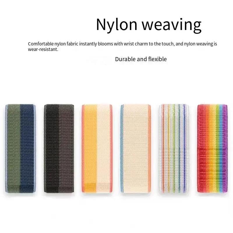 20mm 22mm Nylon-Schlaufenband Für Garmin Forerunner 265 965 255 255M 245 645 158/Venu 2Plus/Vivoactive 4 3/Venu SQ 2 Armband