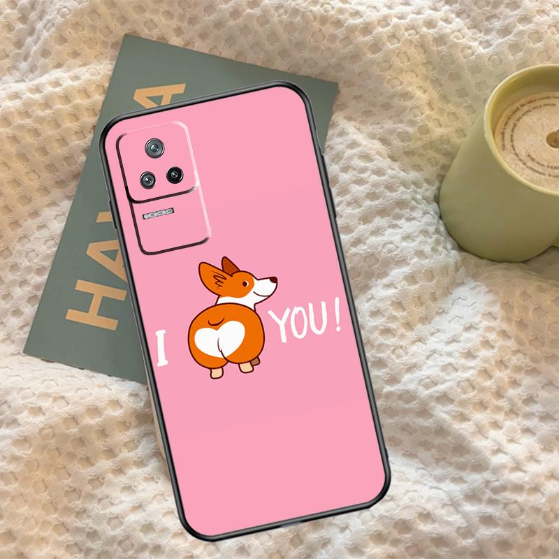 Cartoon Corgi Case For Xiaomi 14T 11T 12T 13T Pro 13 14 15 Ultra POCO X7 Pro X3 X5 X6 M6 F5 F6 Pro Cover