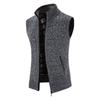 Herren Ärmellose Warmweste mit Stehkragen und Fleece-Futter - Herbst/Winter Jugendmode Gilet