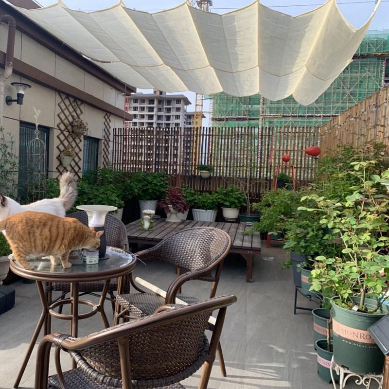 HDPE Anti-UV White Telescopic Wave Sun Shade Net Courtyard Pergolas Sun Canopy Balcony Terrace Sun Shelter Swimming Pool Awning