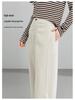 Xin Ge Women's Spring Tencel Cotton High Waist Wide Leg Pants with a Lazy Style Design