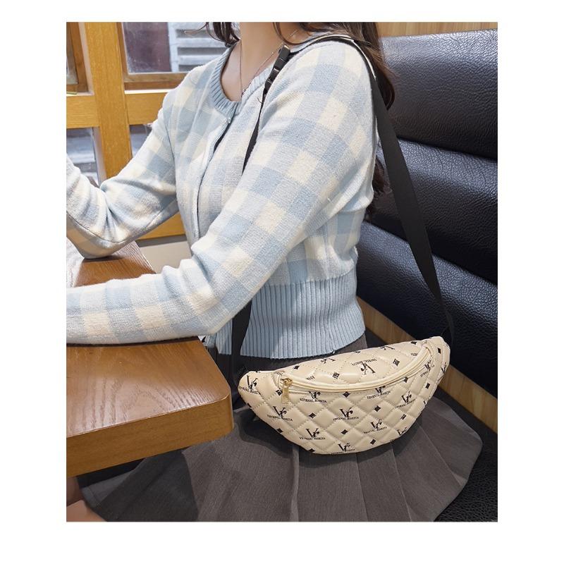 Fashion Printed Fanny Pack Women's Bag Korean Version Convenient Mobile Phone Bag Lightweight Storage Bag