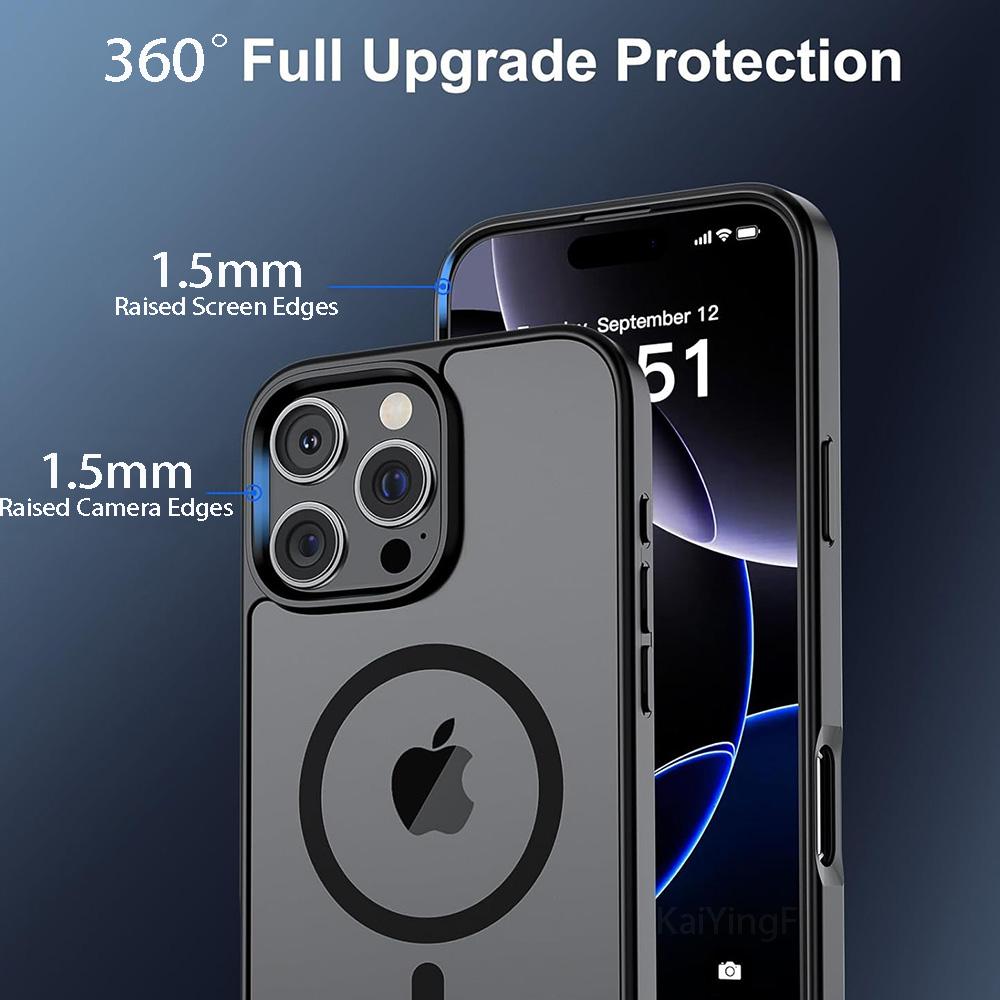 Magnetický luxusní průhledný kryt pro iPhone 17 16 15 14 13 12 11 Pro Max Plus Pro Magsafe Bezdrátové nabíjení Zadní kryt Průhledné kryty