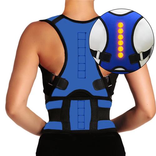 Magnetic Orthopedic Posture Corrector Scoliosis Magnet Humpback Girdle Back Brace Spine Neoprene Pain Support Belt For Man Woman