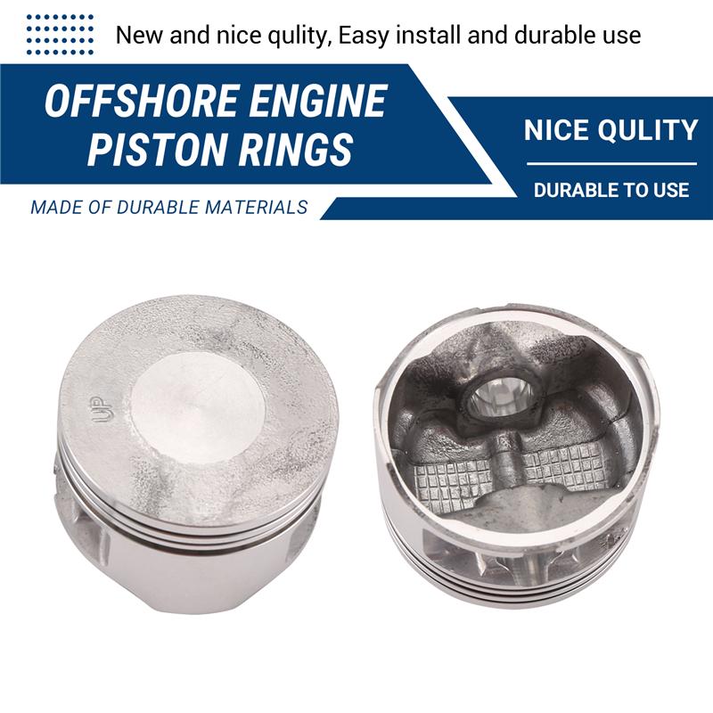 6BX-E1631 STD Piston Kit With Rings For 4 Stroke 4HP 6HP Outboard Motor 6BX-E1631-00-96 6BX-E1603-00-00-A87Q