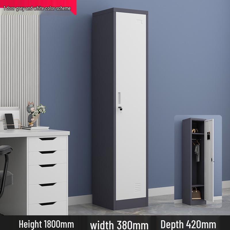 Single Door Steel Locker Cabinet for Employee or Dormitory Use