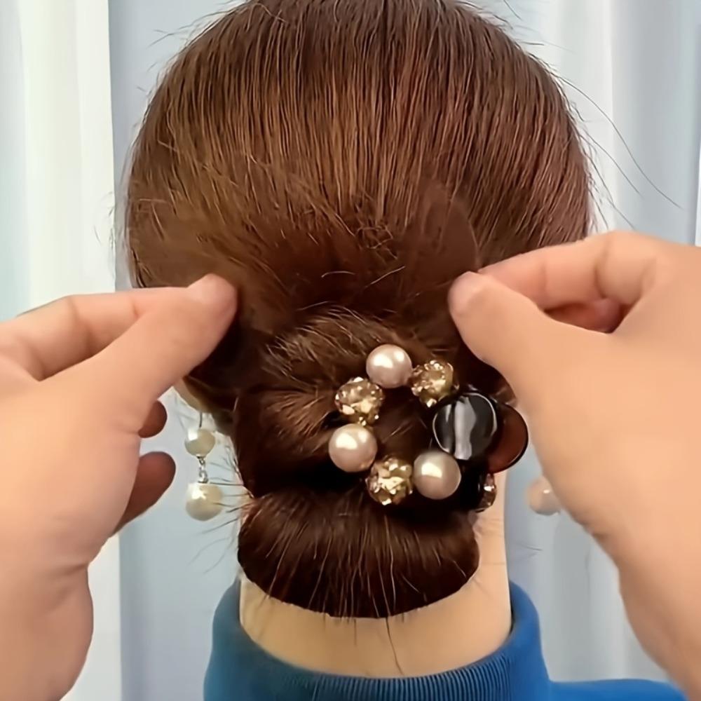 1PC Temperament Camellia Pearl Mini Small Grab Clip Women's Bangs Broken Hair Clip Princess Head Hairpin Headgear