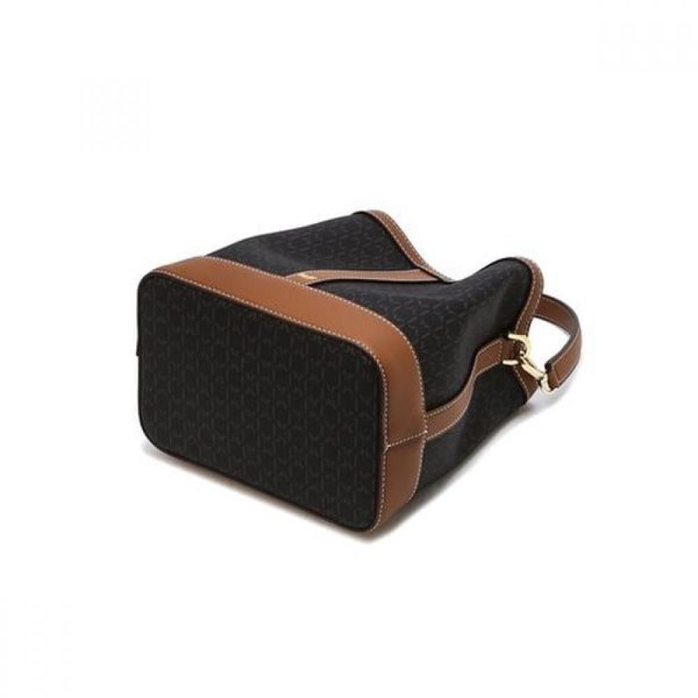 DakS Brown Barnet Bucket Bag S Dd Pattern Leather Combination