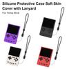 Silicone Protective Case Anti-Scratch Protector Shell Sleeve with Lanyard Soft Skin Cover Case for Trimui Brick Game Accessories