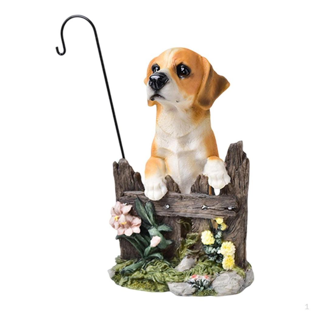 Decorative Animal Sculpture Outdoor Figurine Dog Ornament for Lawn, Patio ,Garden, Yard