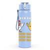 1PC Chicken Funny Text Art Pattern 750ml Color Plastic Sports Water Bottle Leakproof Flip Straw Lid Suitable for Sports Office Home Use