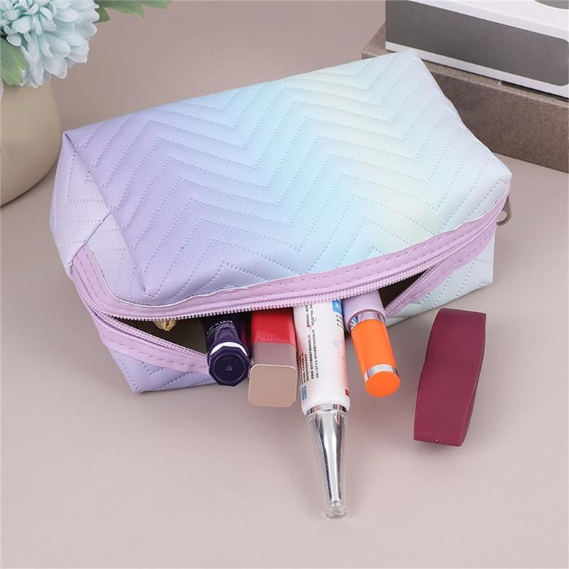 Fashionable PU Storage Bag Travel Toiletry Bags Makeup Organizer for Skin Care and Beauty Items