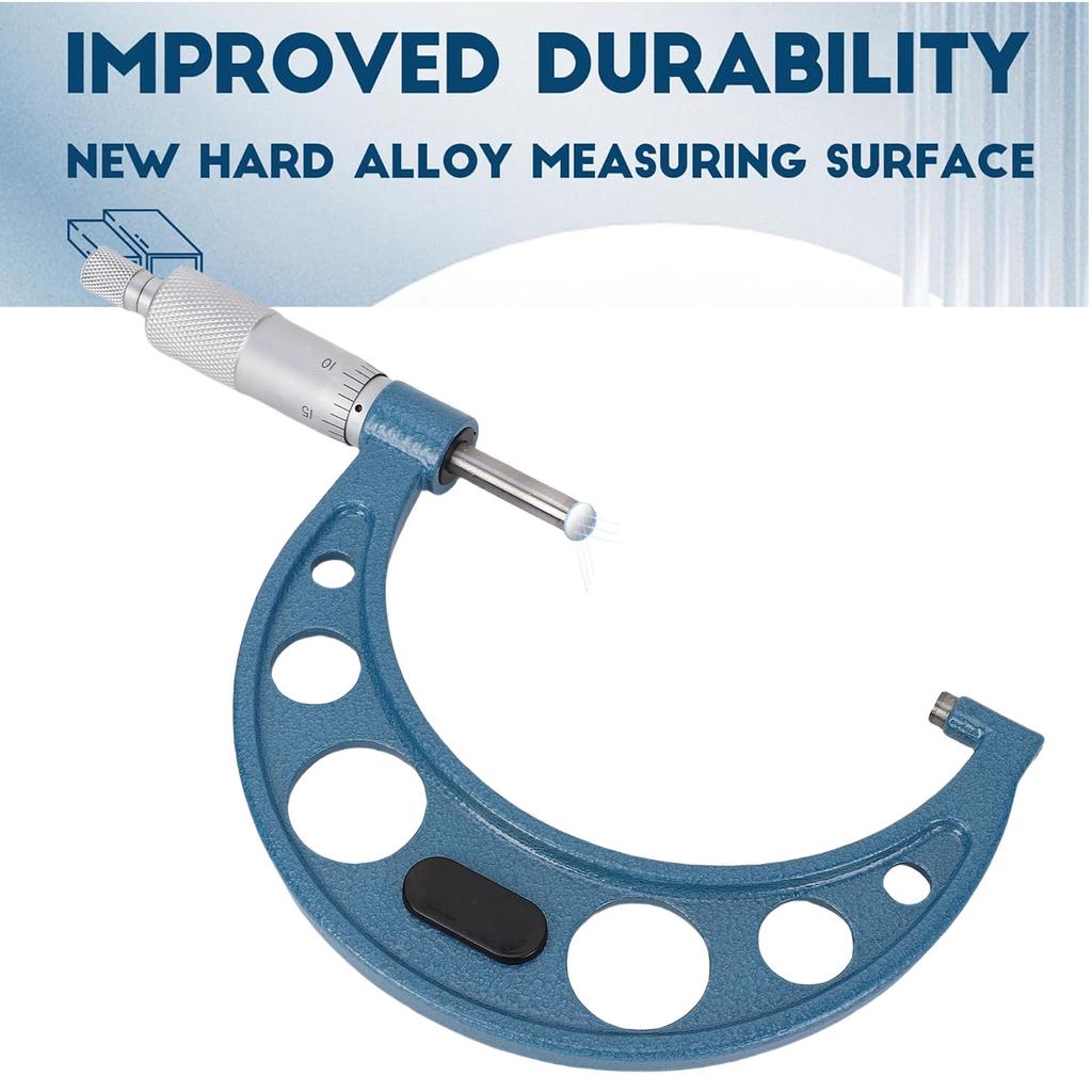 Outside Micrometer Compact Wide Application Easy To Use Clear Scales Inch Micrometer for Length Diameter Thickness Measurement