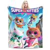 SuperKitties Blanket Super Soft Fleece Relax Present Throw Blanket Rug Piece
