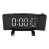 LED Rotatable Projection Alarm Clock Temperature Humidity Gauge with FM Radio USB Charging