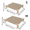 Detachable Kitten Sleeping Bed Wooden Frame Cat Hammock Bed Practical Pet Cool Nest  Indoor Use