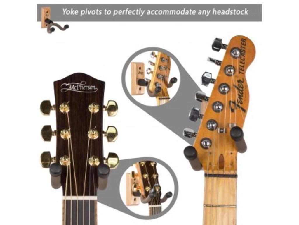 String Swing CC01K Guitar Hanger Mounting Bracket Holder for Acoustic Electric Cherry - - Wall-Mounted & & Guitars,