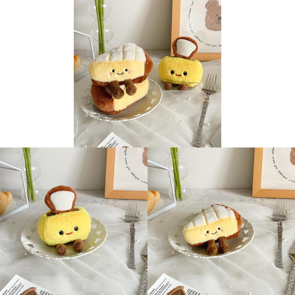 Food Plush Toy Packaged As Bread Machine And Pineapple Pie For Kids Gift And Decor