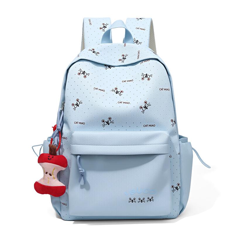 Schoolbag Cartoon Printing Travel Lightweight High-value Girls Schoolbag Large Capacity Ins Niche Non-collision Backpack