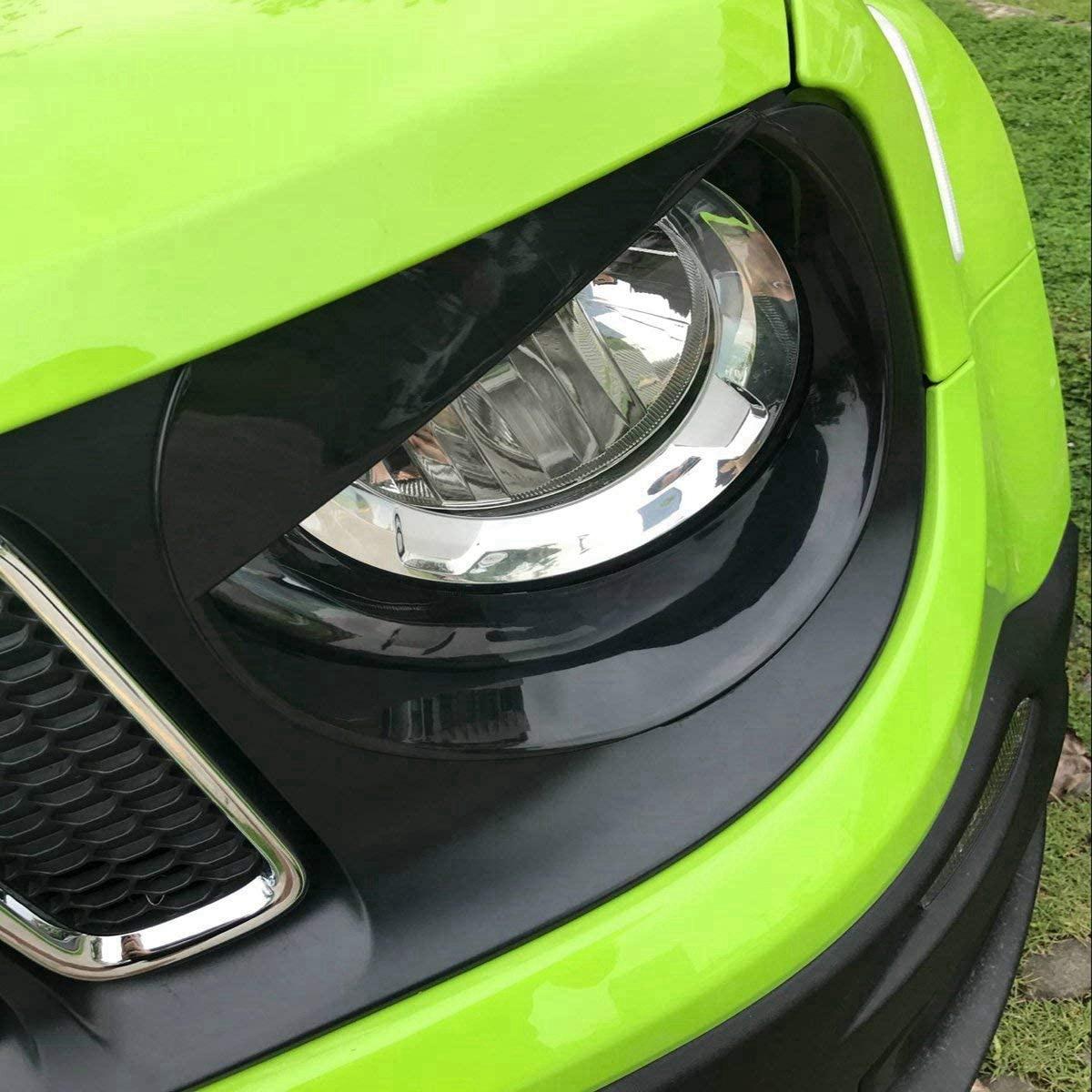 

NEW-Angry Eyes Front Headlight Bezels Trim Cover For Jeep Renegade 2015 2016 2017 2018 (Black) чёрный