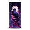 Black Raven Soft TPU For Realme 13 12 11 10 9 Pro Plus GT3 GT2 C21 C25 C35 C53 C55 C67 Pro 5G Phone Case Cover Fundas Capas Bags
