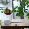 GLASS CONTAINER 750 ml JAR WITH BAMBOO LID