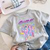 2026 hotselling boy witch hunter group cartoon print new shortsleeved summer casual comfortable childrens clothing