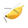Warm Cat Cave Bed for Indoor Cat Cartoon Banana Hideaway Beds Soft Tent House