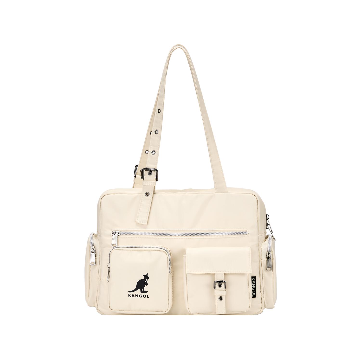 

New KANGOL Fabric Boston Bag Shoulder Bag Medium Size Unisex Multicolor KGC1740 41.1*11.9*31.0CM