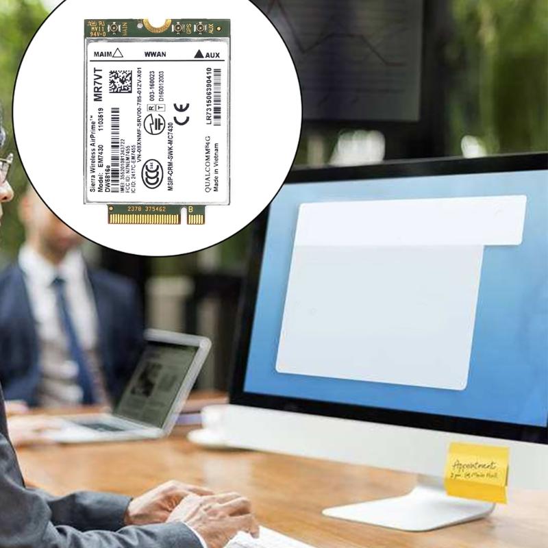 For AirPrime EM7430 DW5816e NGFF - 4G Module 300Mbps GOBI6000 4G LTE -6 for Latitude 7280 7285 7290 7389 7390 7480
