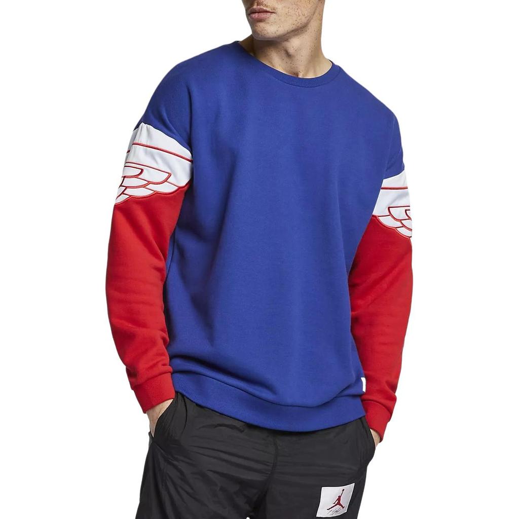 Jordan Retro Wings Sweatshirt Men's Blue AO0426-455