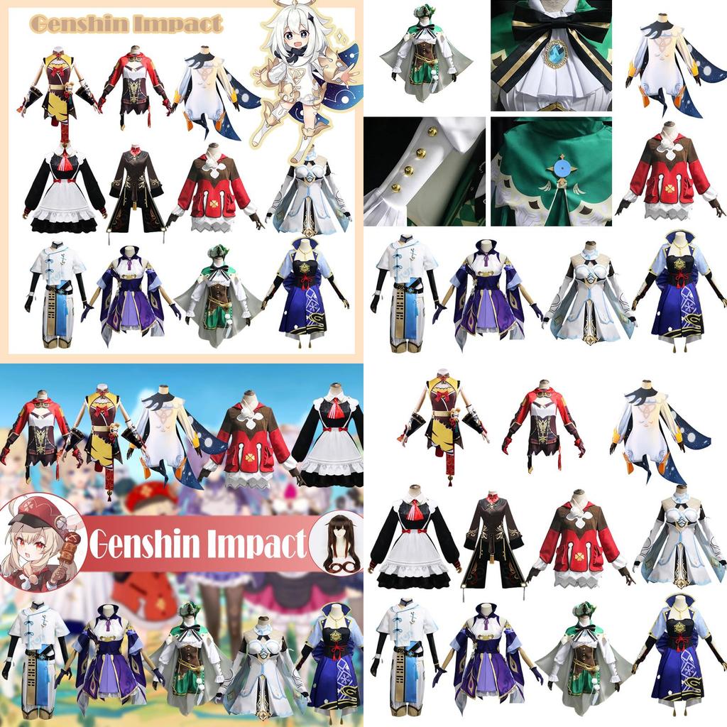 Deluxe Genshin Impact Character Cosplay Outfit Complete With All Accessories
