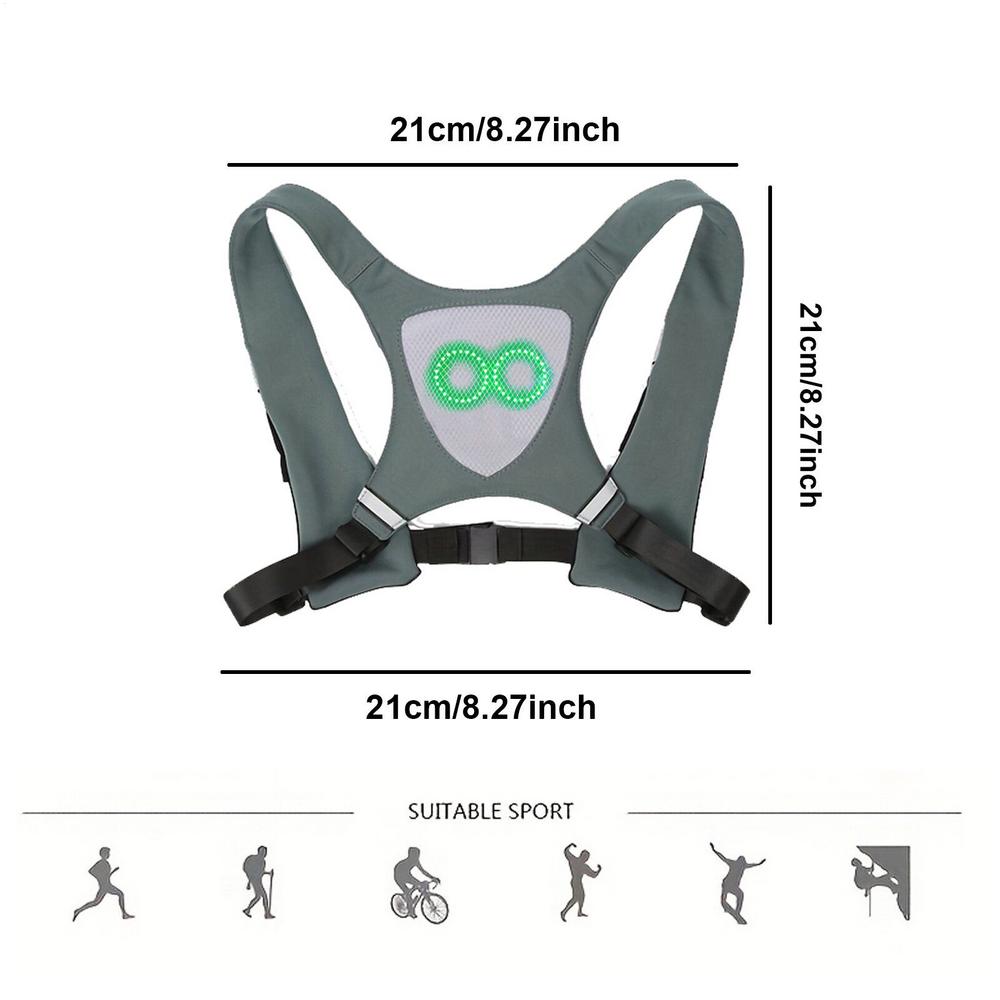 Светоотражающий жилет для езды на велосипеде со светодиодной подсветкой, светоотражающий регулируемый защитный жилет для бега, водонепроницаемые аксессуары для велоспорта для женщин и мужчин