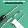 Upgraded Diy Rope Threader Clip, 2025 Metal Drawstring Threader Tool Set With Latch, Drawstrings Replacement With Easy Threaders