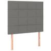 Box Spring Bed with Mattress Dark Gray 80 x 200 cm Fabric