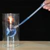 Oil Lamp Chimney Clear Glass Oil Burner Windproof Heat-Resistant Lamp Shade Portable Candle Holder For Bar Dining Room No Fuel