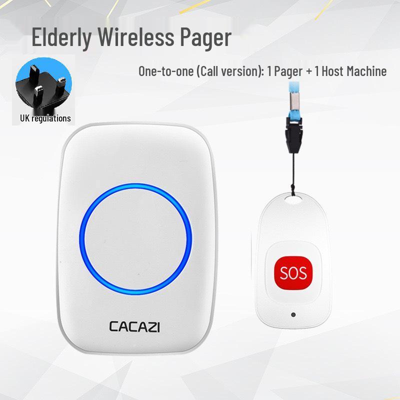 Wireless Long-Distance Emergency Call Button for Elderly Support.