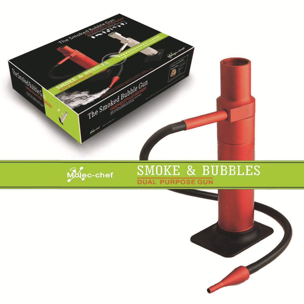Spanish Molecular Gastronomy Smoked Bubble Gun for Creative Cocktails and Aromatic Dishes
