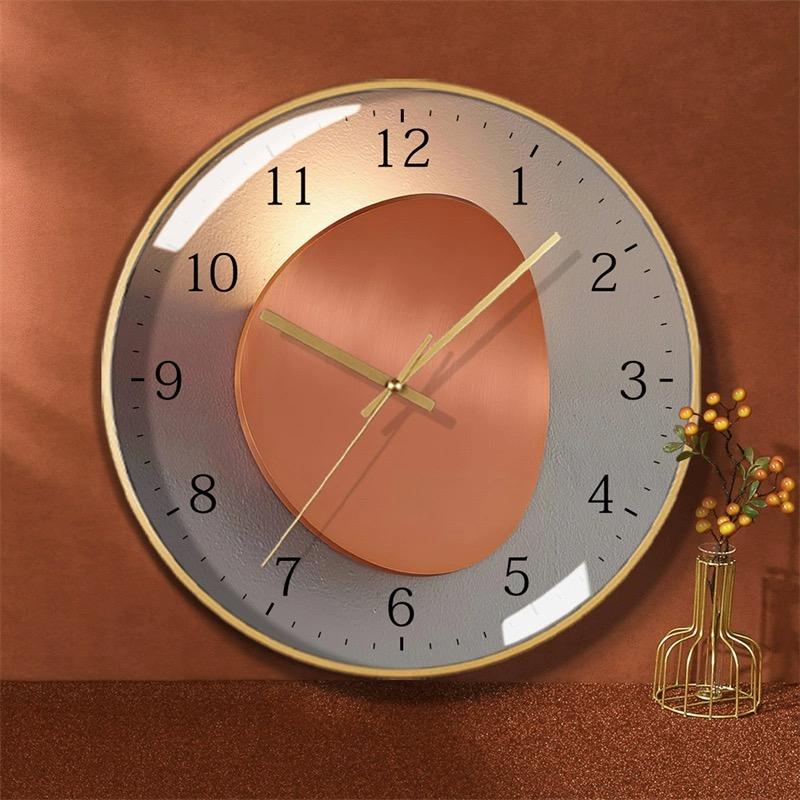 Simple Digital Wall Clock Silent Non Ticking Punch Free Wall Mounted Clock for  Kitchen Living Room Bedroom Bathroom