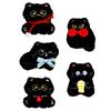 Lovely Black Cat Plush Toys Keychain Kawaii Stuffed Animal Keychain Pendant Creative Backpack Decoration Accessories Gifts