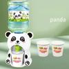 Children's Mini Water Dispenser Toy with Cute Cup Kids Xmas Gift Water Juice Milk Drinking Simulation Cartoon Animal Kitchen Toy