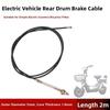Premium Drum Brake Cable - Wear-Resistant, Flexible, Compatible with Most 2-Wheel Vehicles, Long-Lasting Brake Performance
