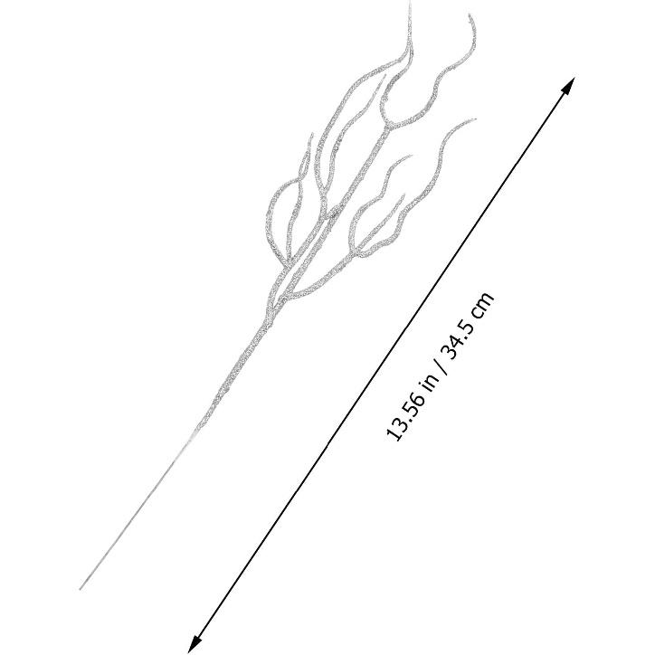 Yılbaşı Ağacı Sapları Simli Yılbaşı Çubukları 10 Adet Yılbaşı Yaprağı Gümüş Yapraklar Simli Yaprak Çubukları Simli Yılbaşı Dalları Yapay Kıvırcık Dal