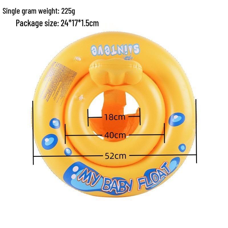Large Toddler Boat-Themed Swimming Ring with Canopy & Steering Wheel