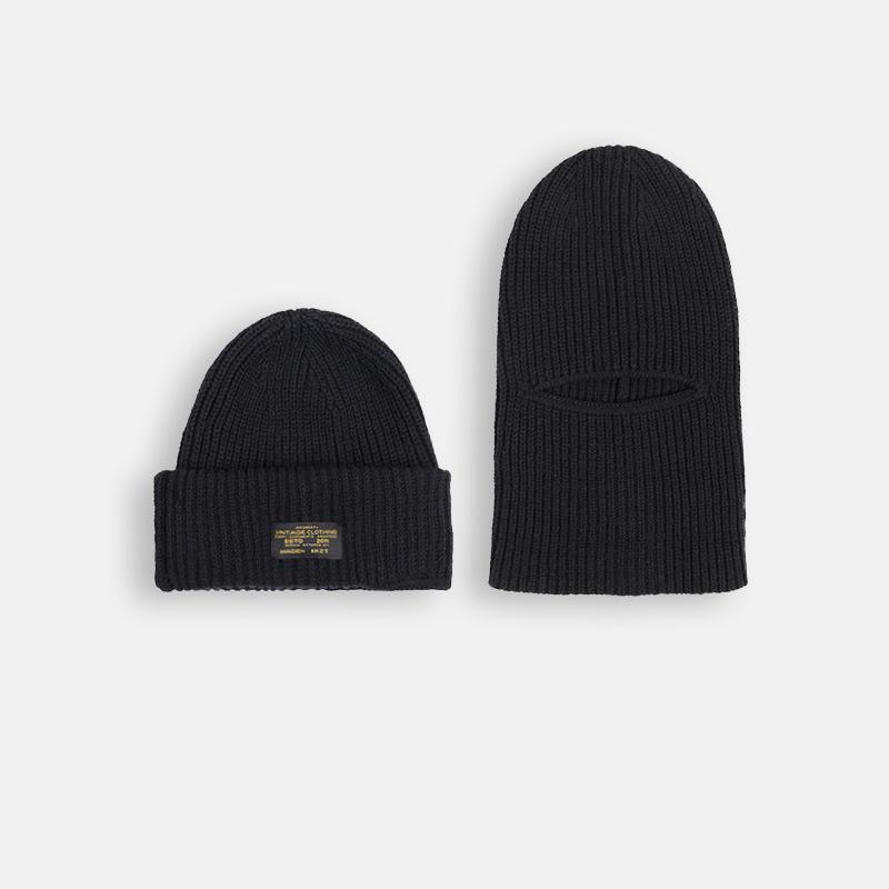 Balaclavă tricotată rezistentă la vânt pentru bărbați: Mască de față caldă pentru ciclism și căciulă de iarnă