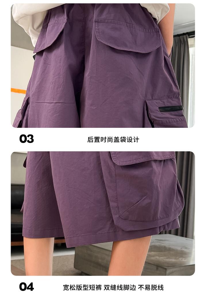 Boys' Shorts Summer Thin 2026 New Style Big Boys' Summer Clothes Boys' Casual Loose Children's Workwear Five Quarter Pants
