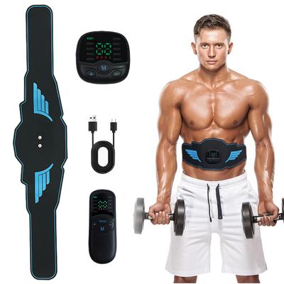 EMS-Muskelstimulator, elektrischer Bauchmuskeltrainer, Massagegürtel zur Straffung und Kräftigung, Heimfitnessgerät für Körperformung und Gewichtsabnahme, Unisex