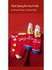 Kids' 3D Cartoon Year of the Horse Red Zodiac Socks - Combed Cotton, Seamless, Cute Design