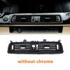 LHD RHD Front Central Left Right Rear AC Conditioner Chromed Air Vent Grille Outlet Panel For BMW 5 Series F10 F11 2010-2017 4YHD