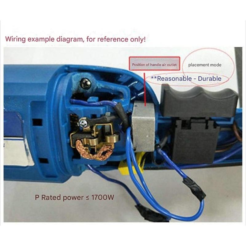 Heat Dissipation High Current Soft Starter Switches Aluminum Housing 1700W 15A 250V for Electric Polishers Power Tool